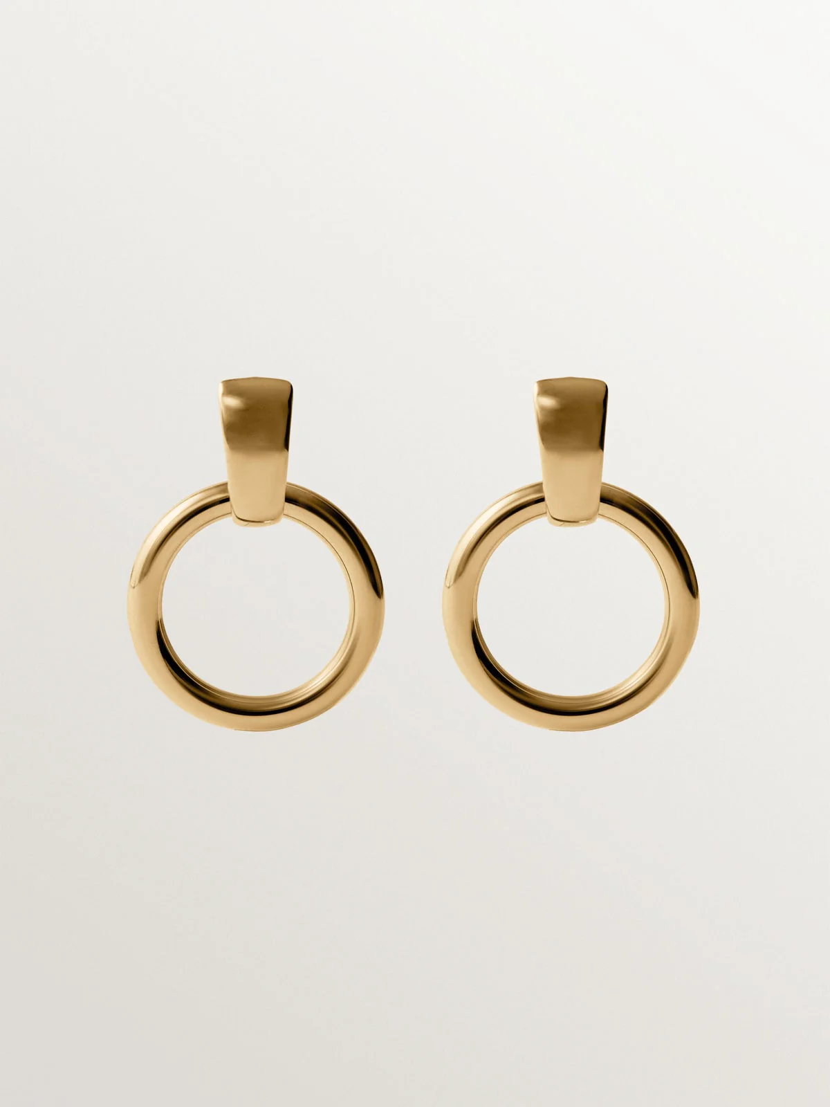 Pendientes de plata 925 bañada en oro amarillo de 18K - Image 3