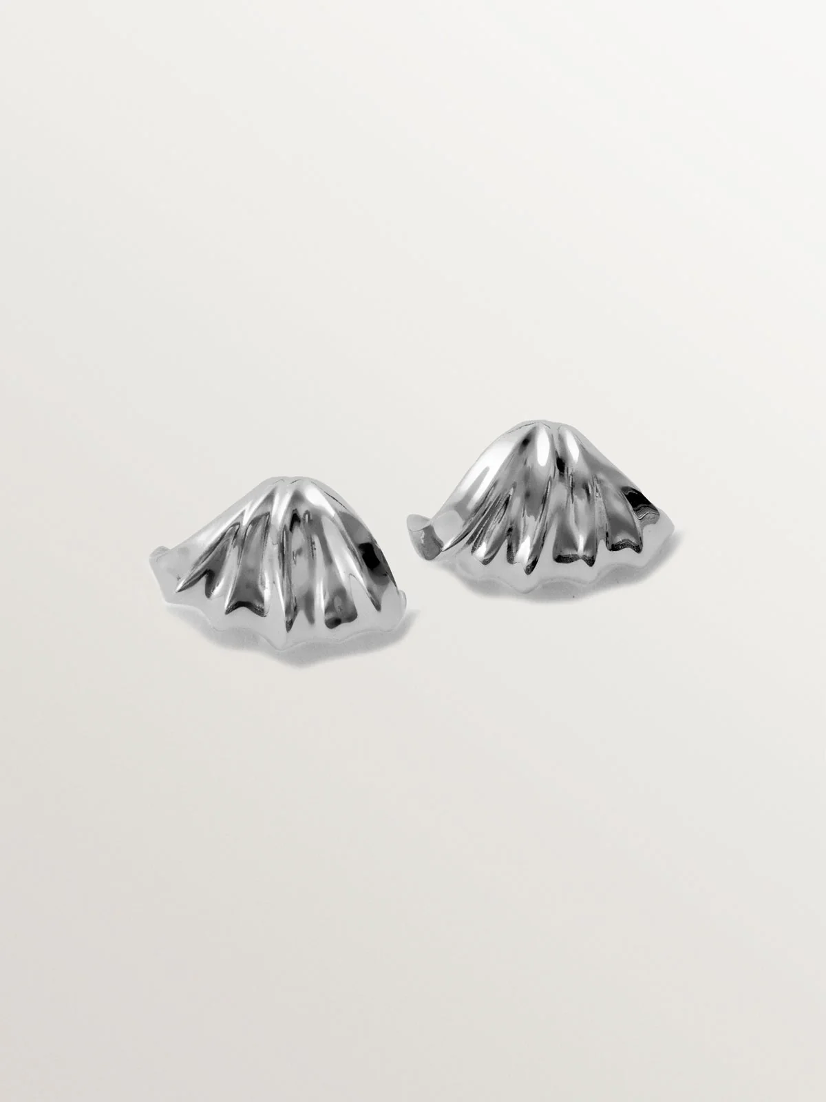 Pendientes de plata 925 con textura