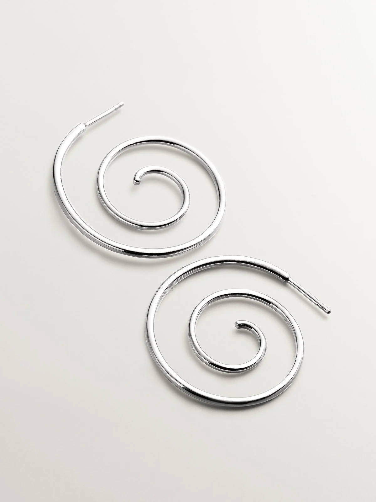 Pendientes en espiral de plata 925 - Image 3