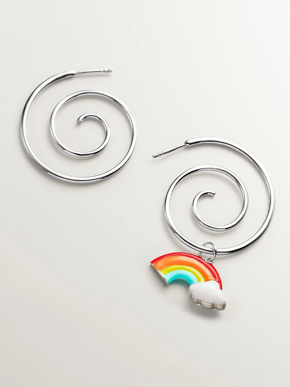 Pendientes en espiral de plata 925 - Image 7