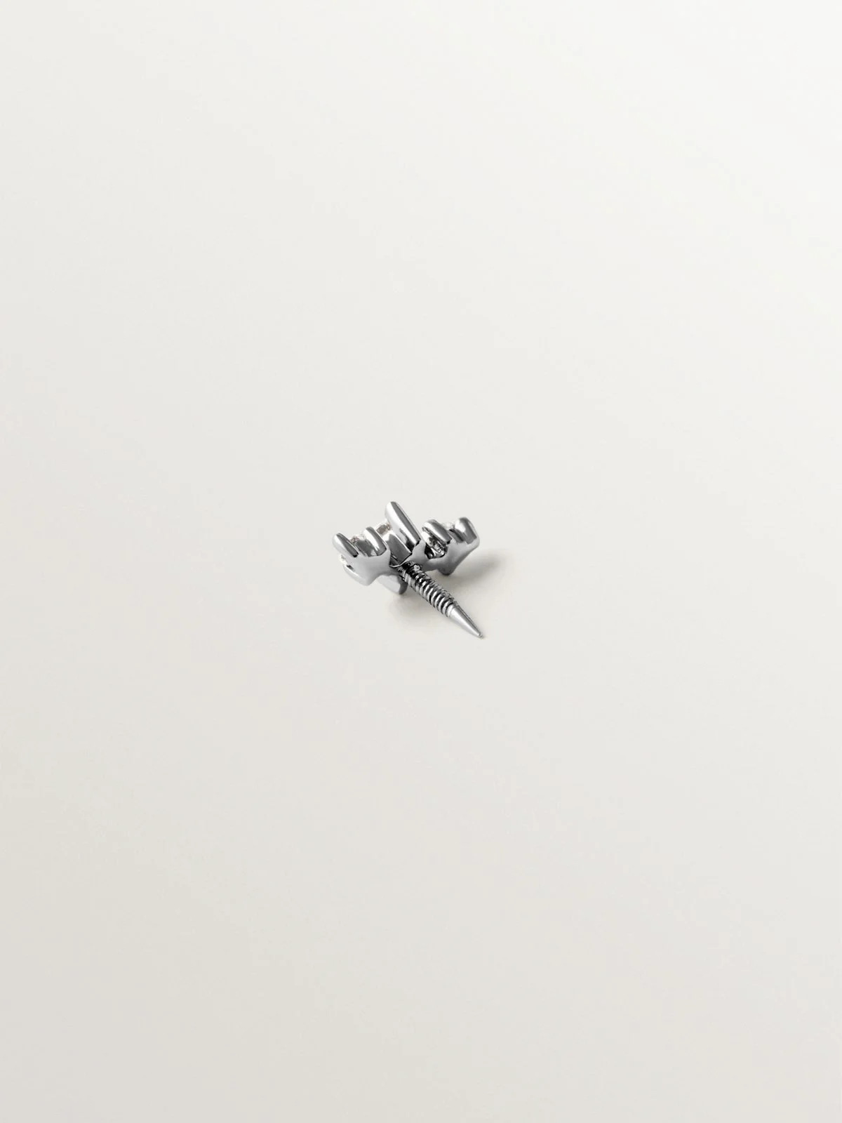 Piercing de oro blanco de 18K  con diamantes - Image 3