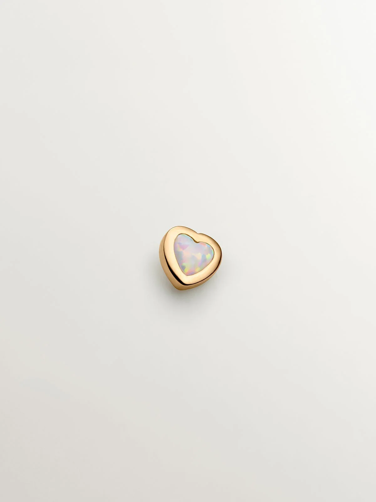 Piercing individual de oro amarillo de 18K con ópalo turquesa