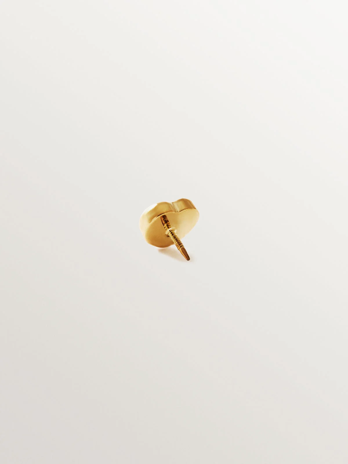 Piercing individual de oro amarillo de 18K con ópalo turquesa - Image 3