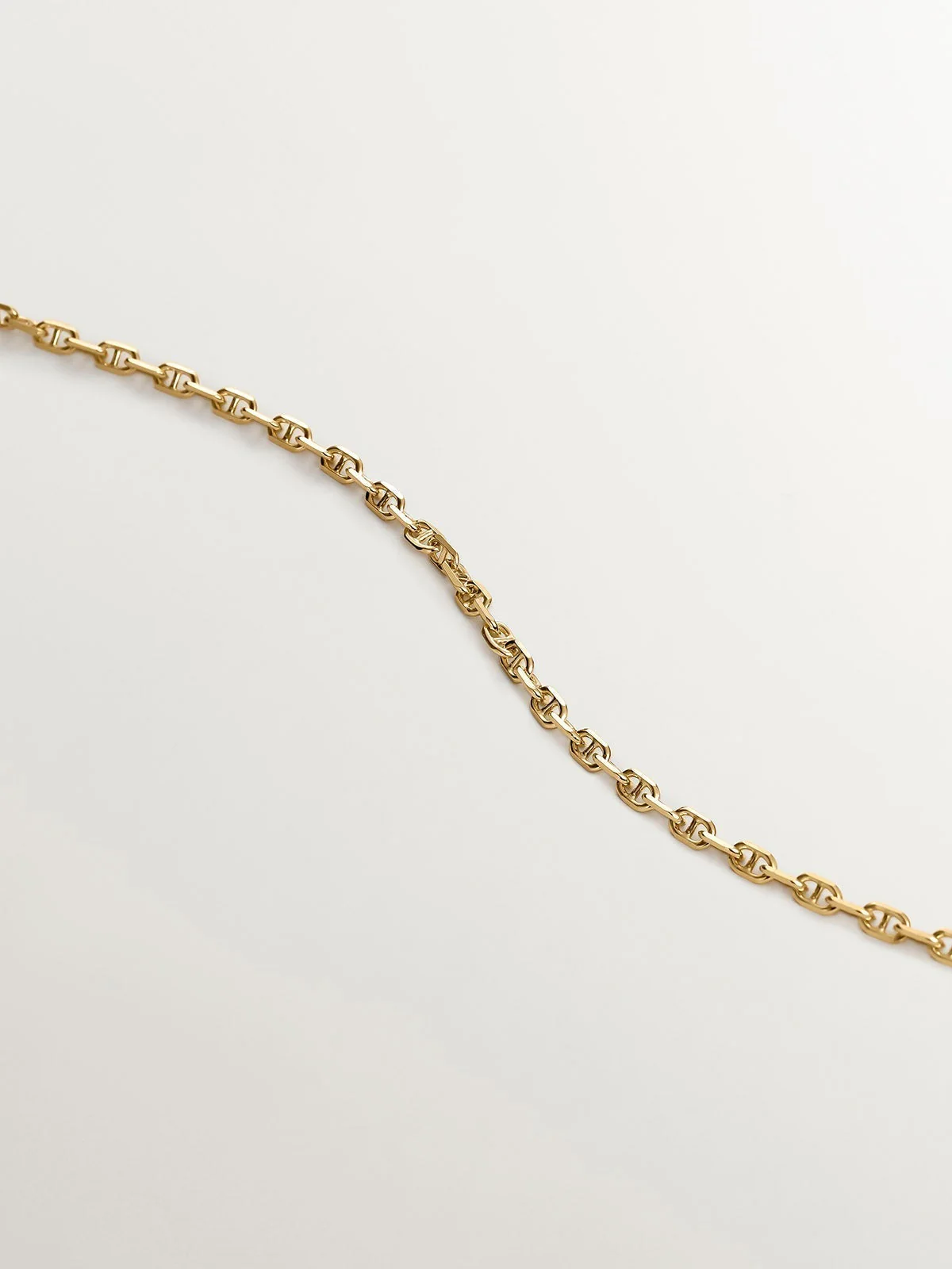 Pulsera de eslabones de plata 925 bañada en oro amarillo de 18K - Image 3
