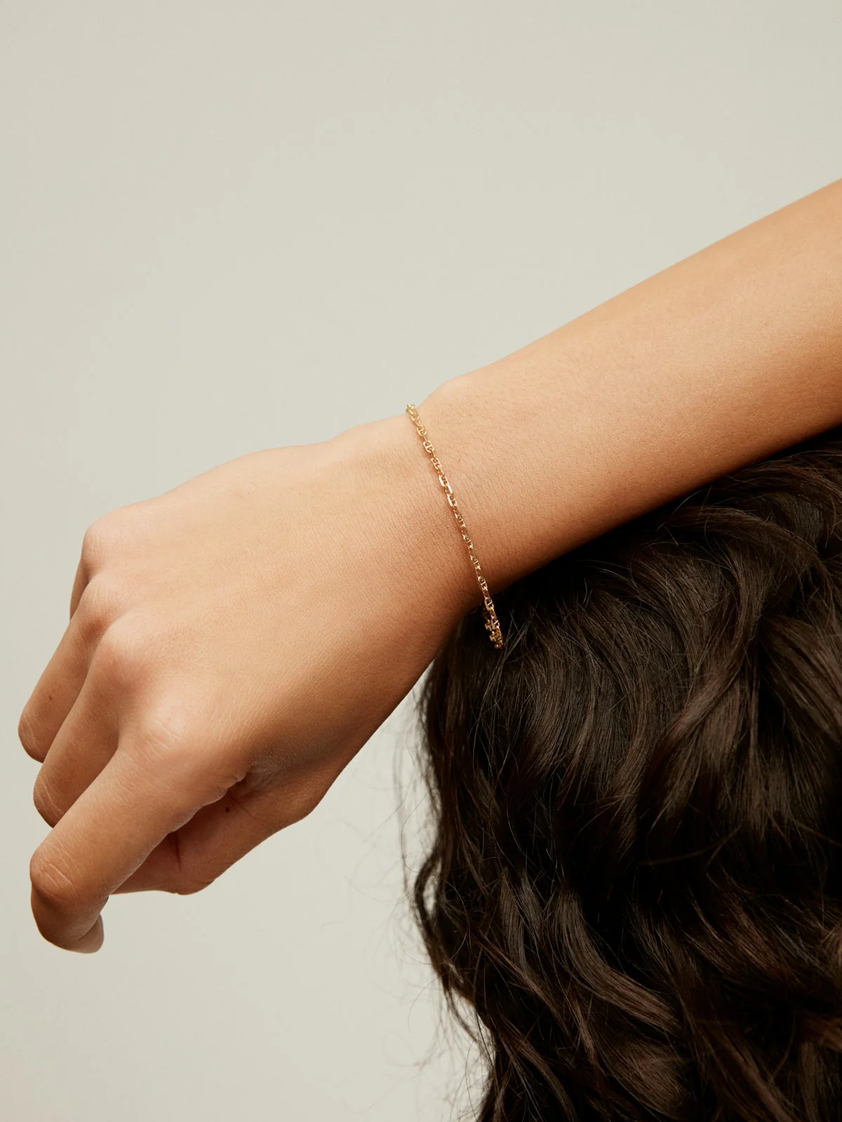 Pulsera de eslabones de plata 925 bañada en oro amarillo de 18K - Image 4