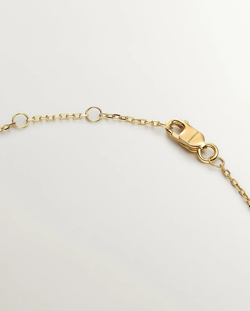 Pulsera de oro blanco y amarillo de 18K con diamantes en talla brillante - Image 7
