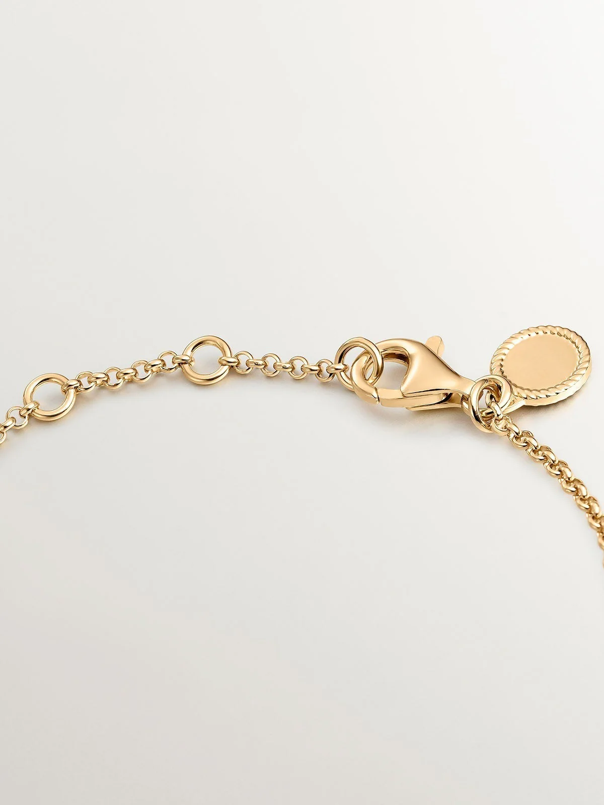 Pulsera de plata 925 bañada en oro amarillo con infinito - Image 7