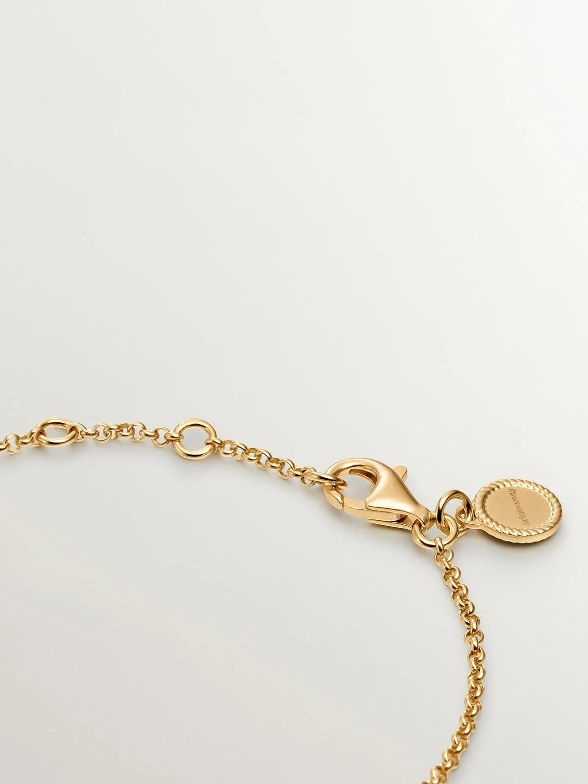 Pulsera de plata 925 bañada en oro amarillo de 18K con alas - Image 7