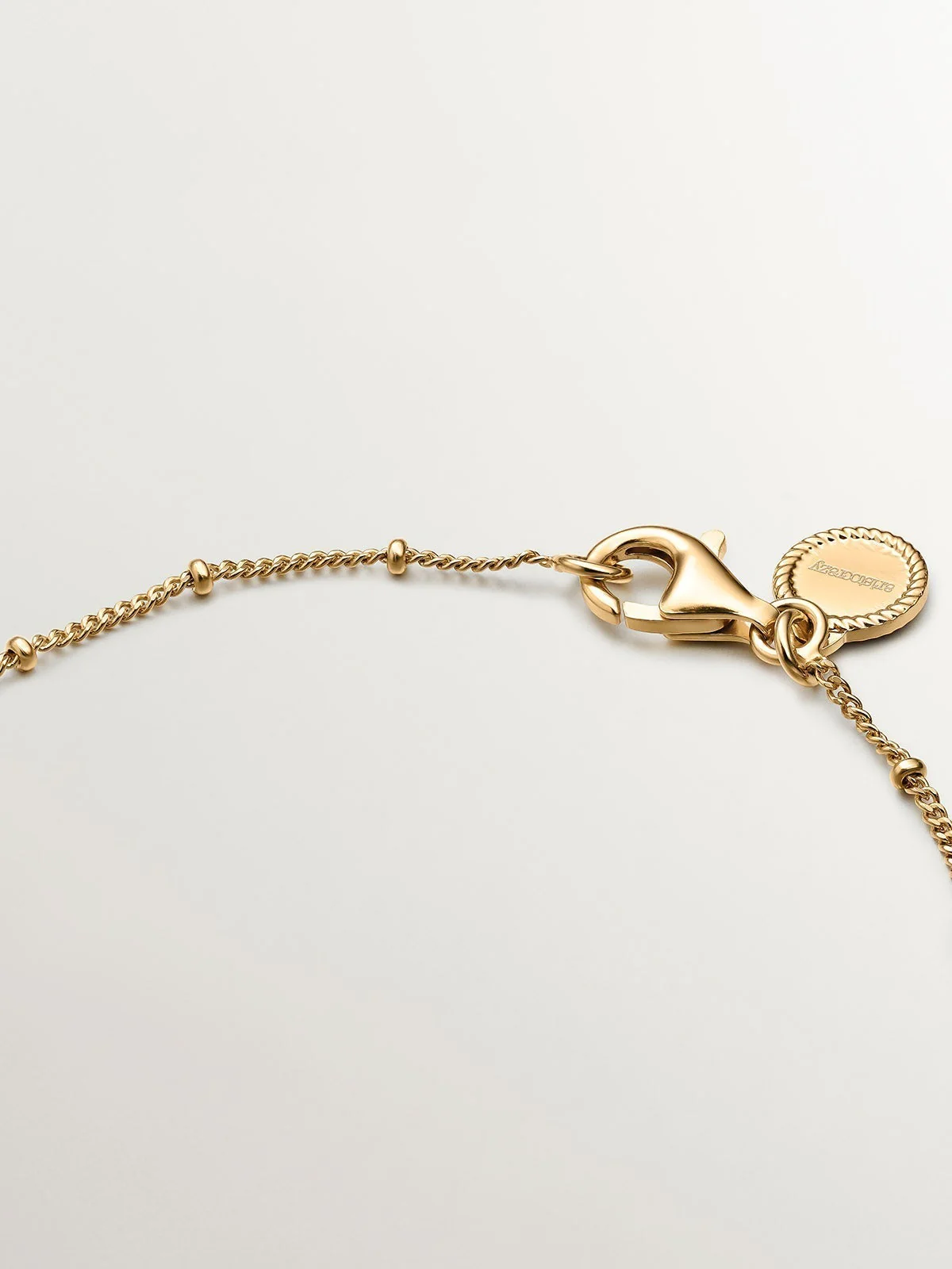 Pulsera de plata 925 bañada en oro amarillo de 18K con cruces - Image 7
