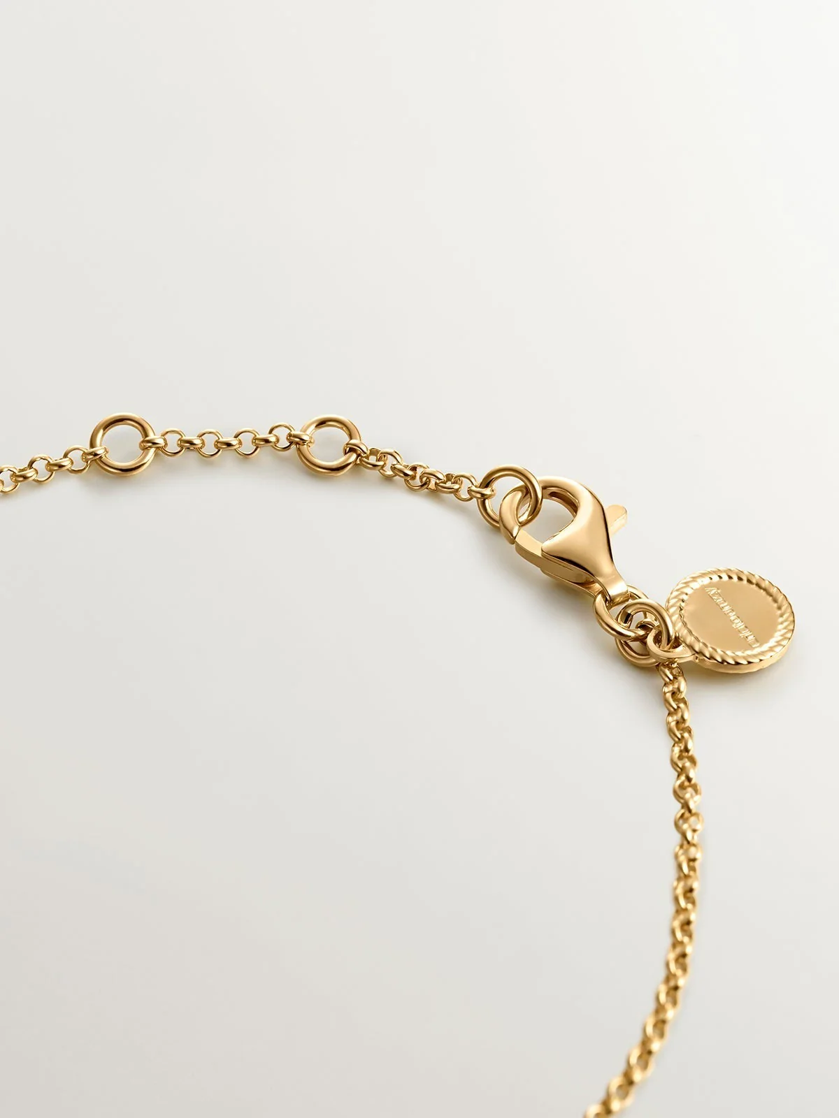 Pulsera de plata 925 bañada en oro amarillo de 18K con forma de tubo - Image 7