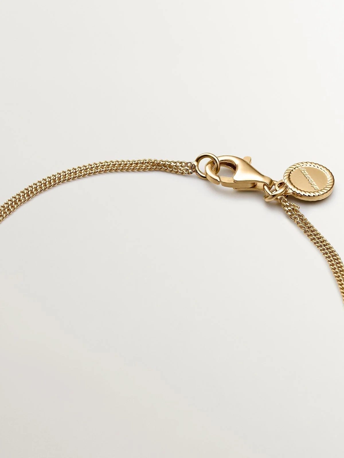 Pulsera de plata 925 bañada en oro amarillo de 18K con jade rojo - Image 7