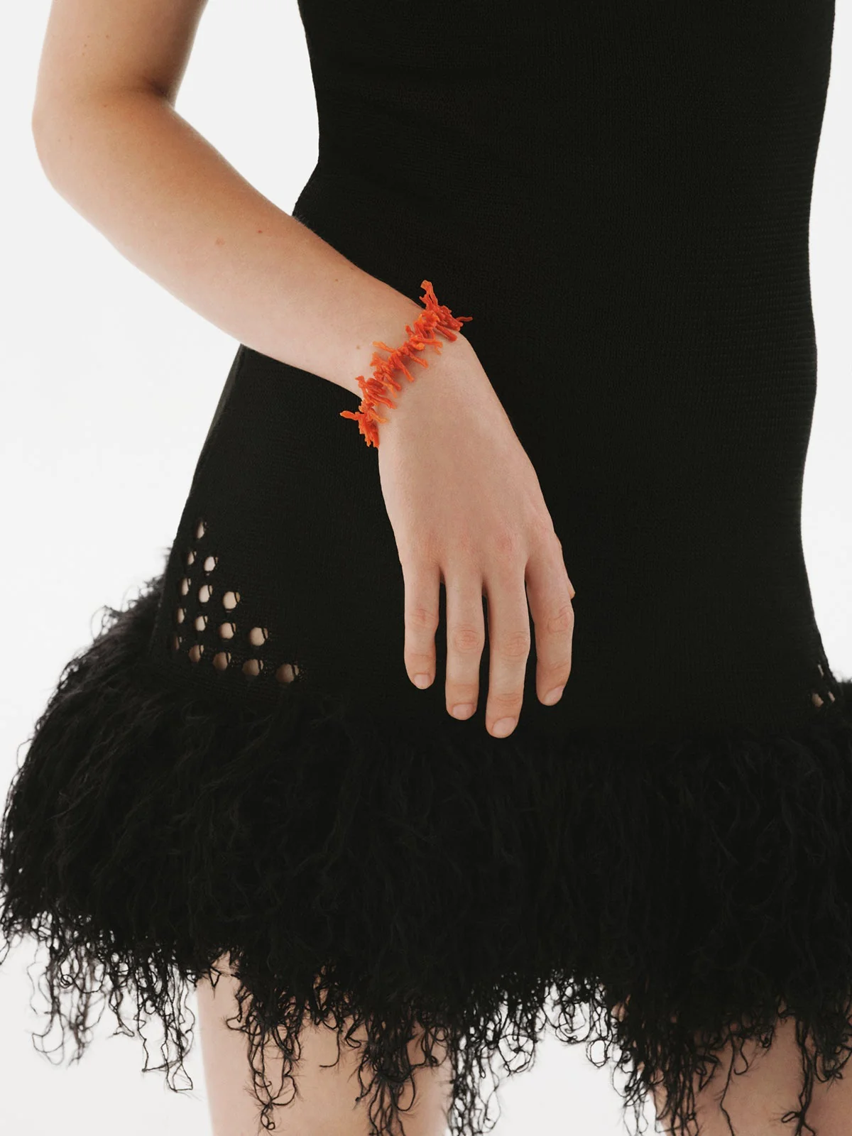 Pulsera de plata 925 bañada en oro de 18K con coral natural - Image 2
