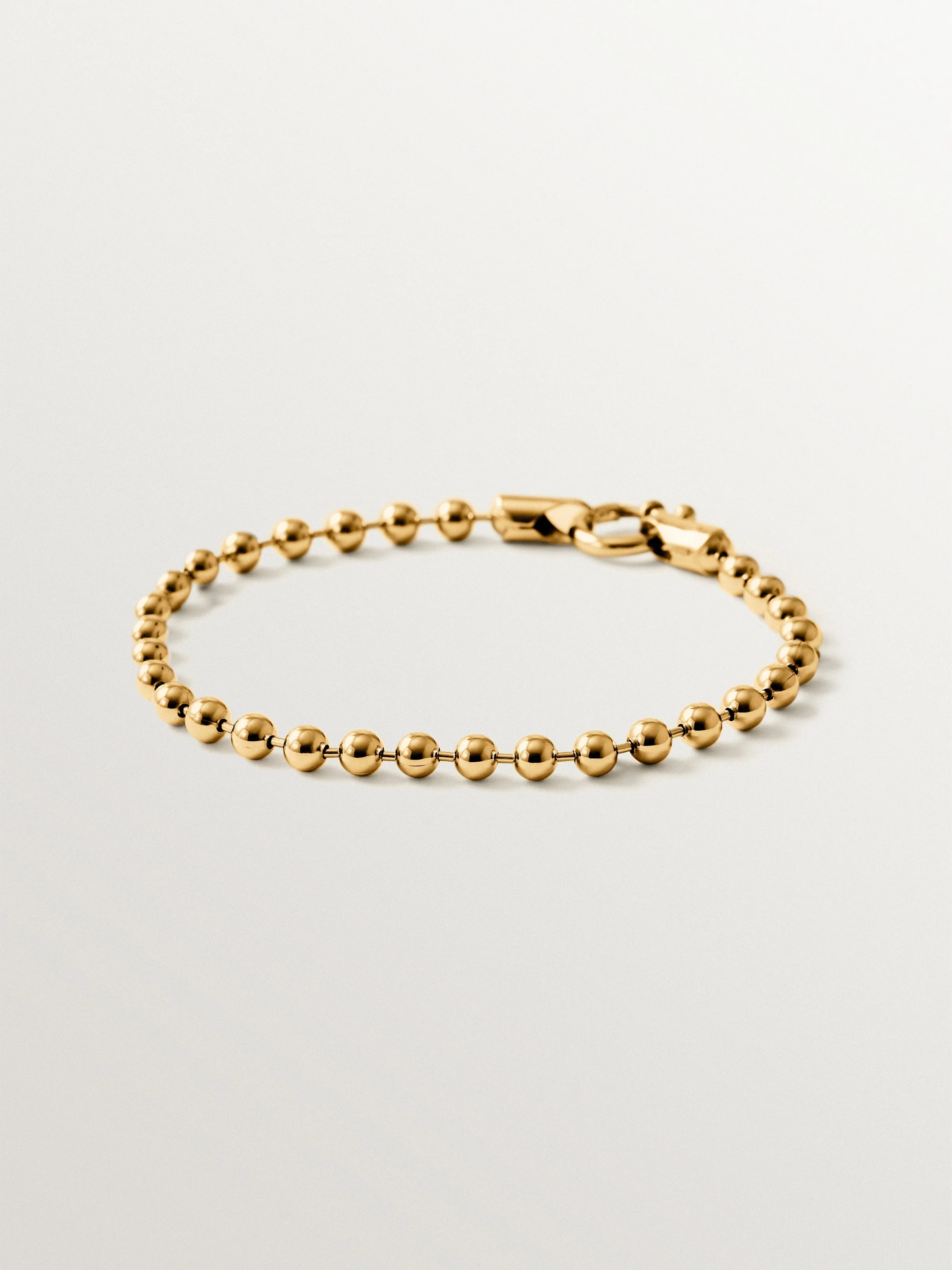 Pulsera de plata 925 bañada en oro de 18K