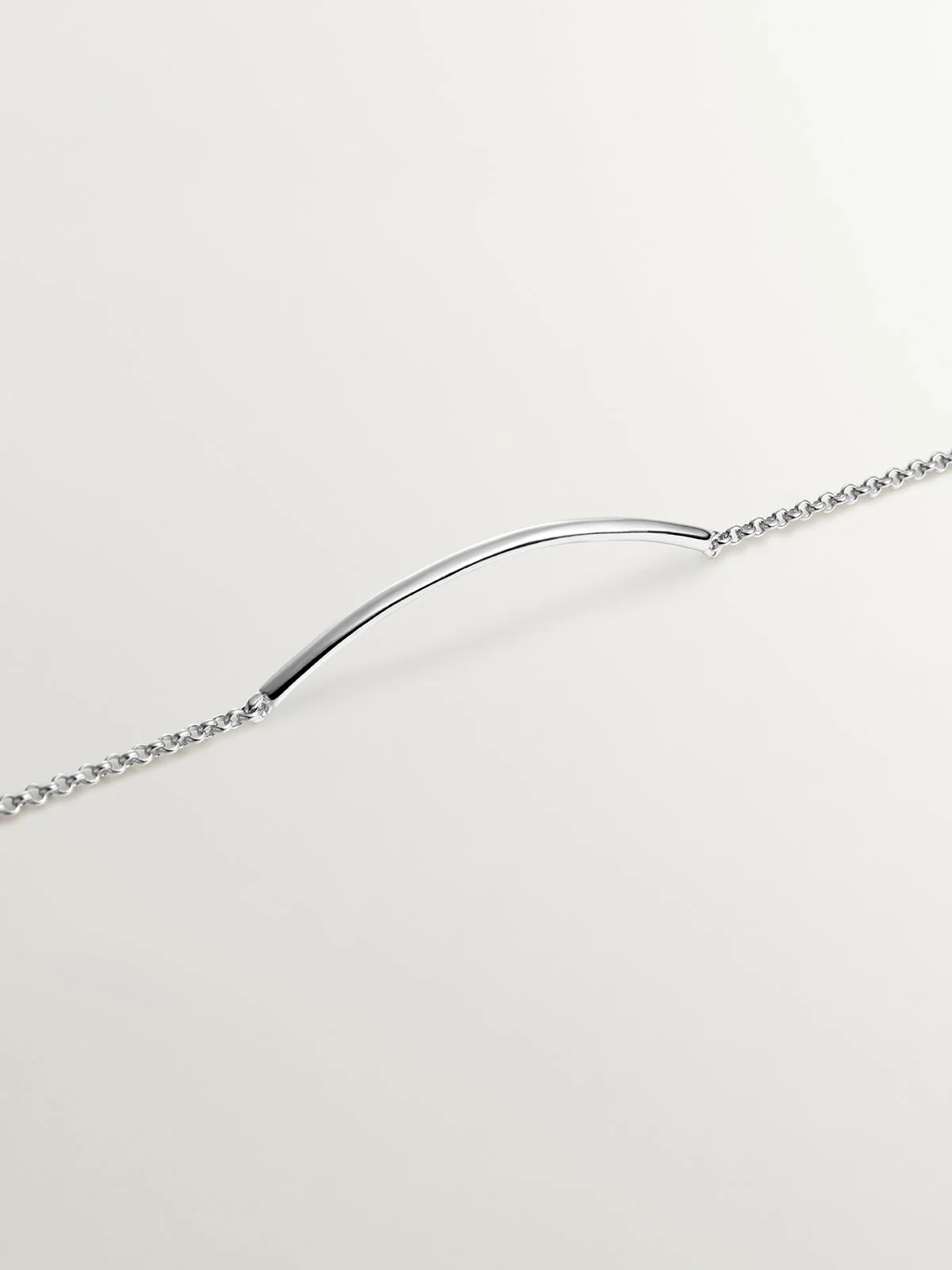 Pulsera de plata 925 con forma de tubo - Image 5