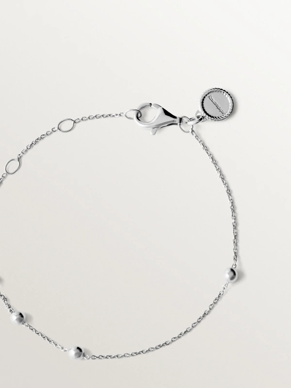 Pulsera de plata 925 con motivo de esferas - Image 5