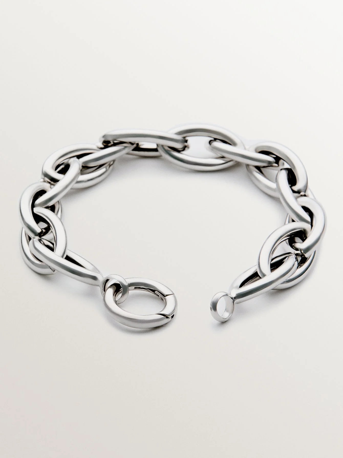 Pulsera de plata 925 de eslabones ovalados - Image 3