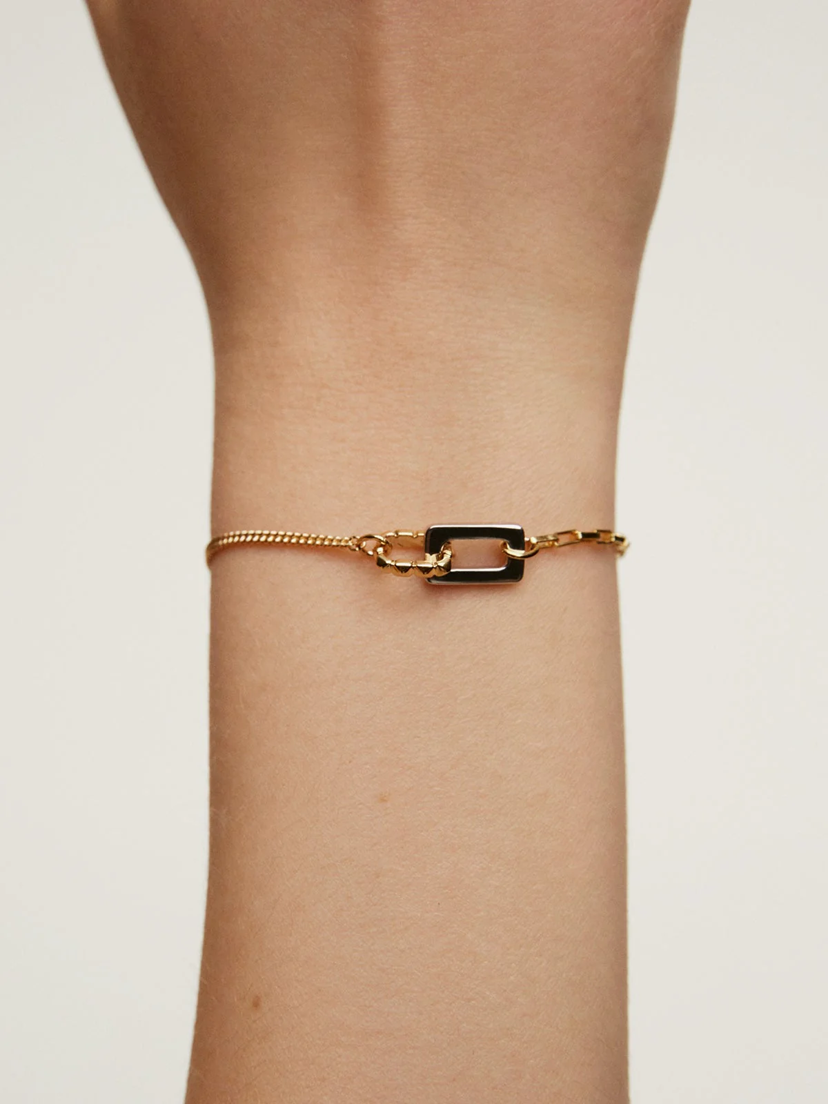 Pulsera de plata 925 y plata 925 bañada en oro amarillo de 18K - Image 3