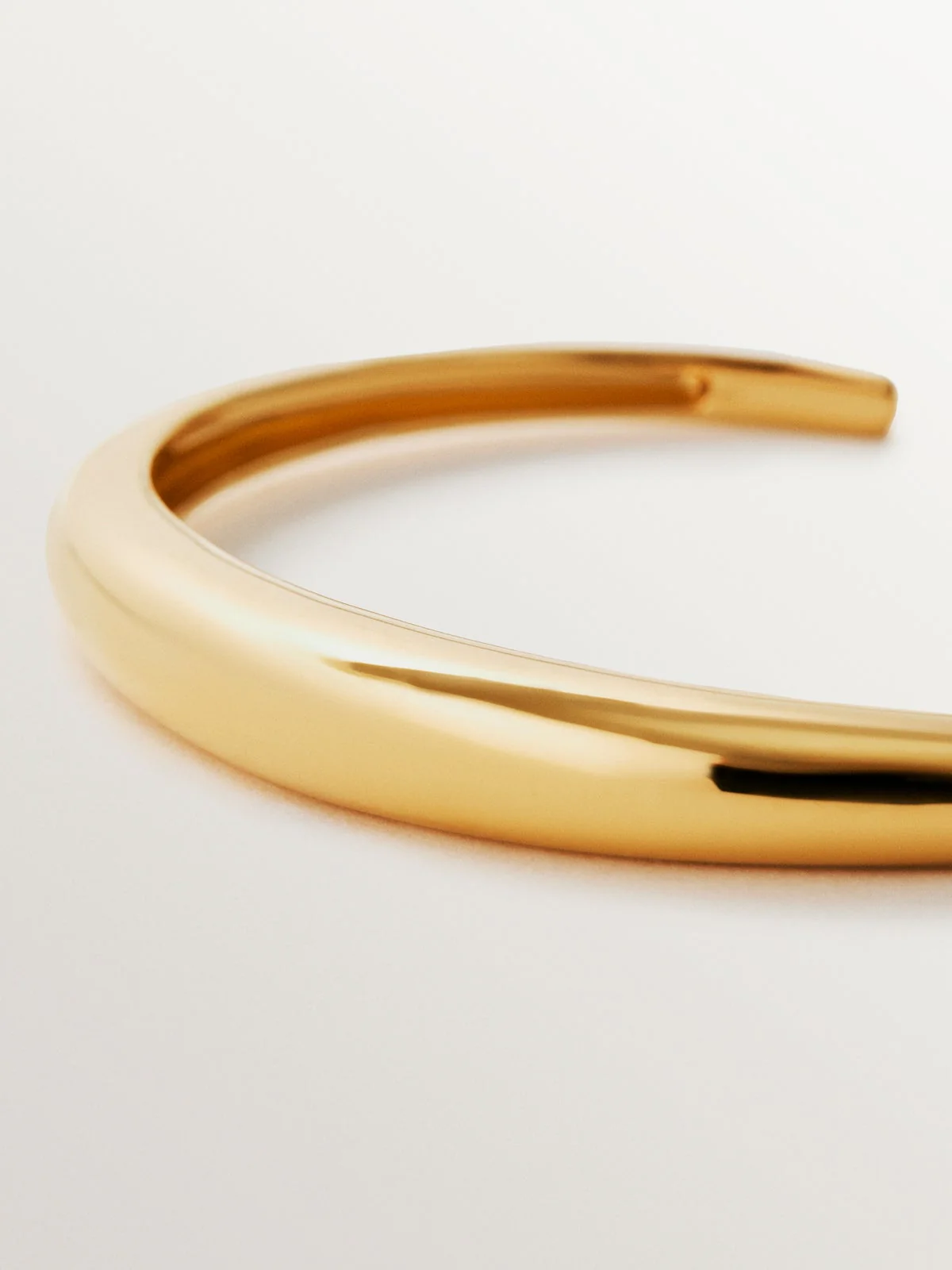 Pulsera rígida de plata 925 bañada en oro amarillo de 18K - Image 3