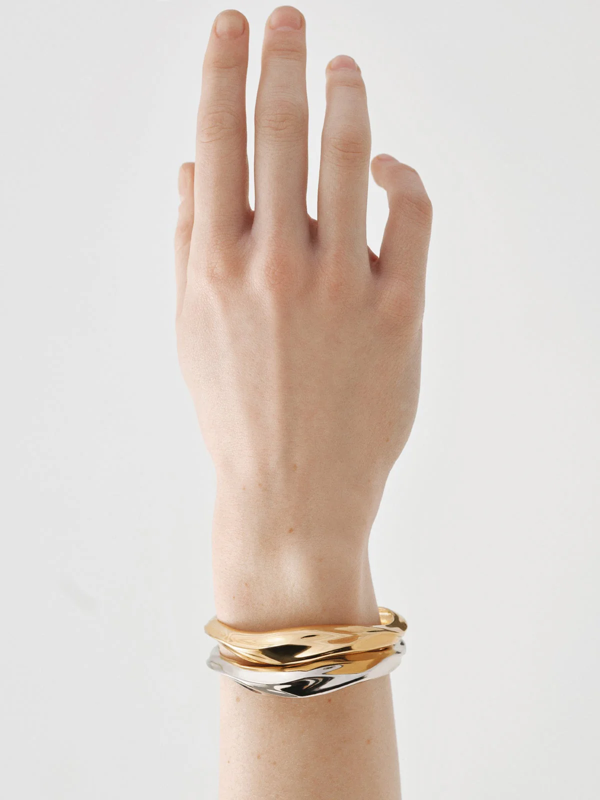 Pulsera rígida de plata 925 con textura - Image 5
