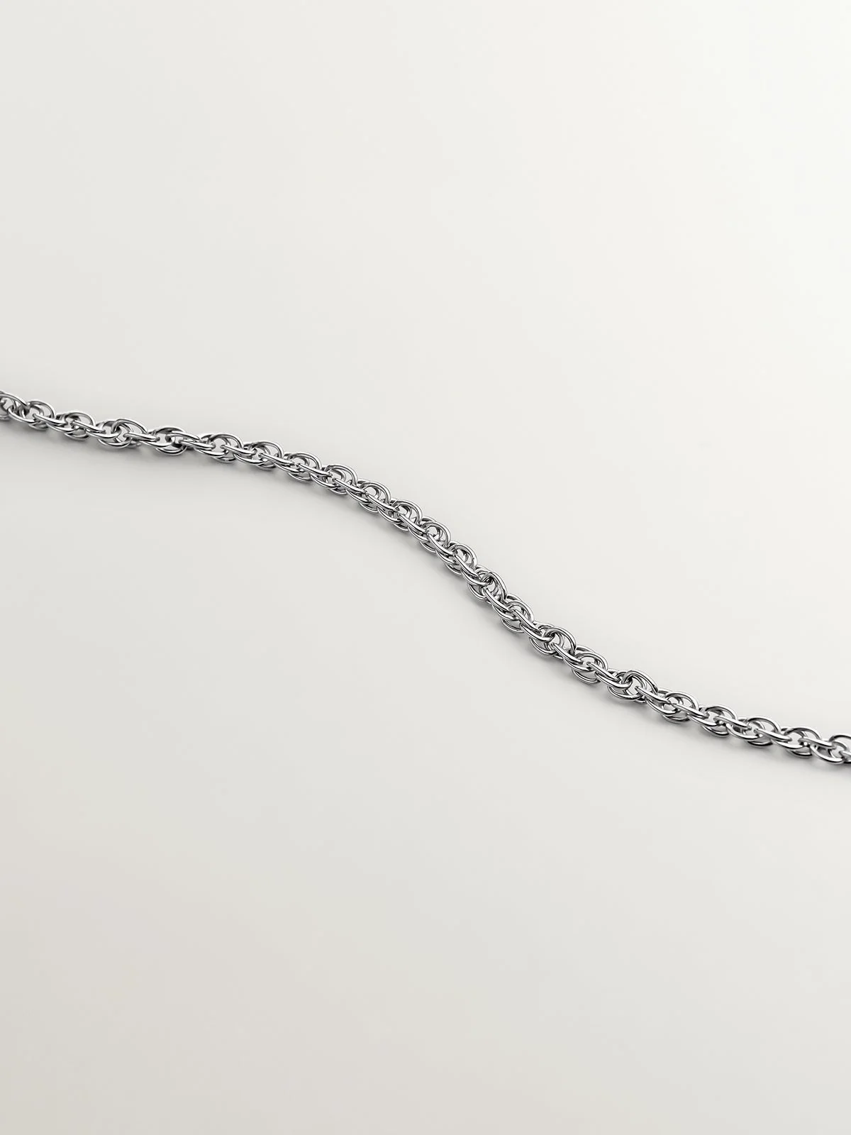 Pulsera tobillera de eslabones de plata 925 - Image 3