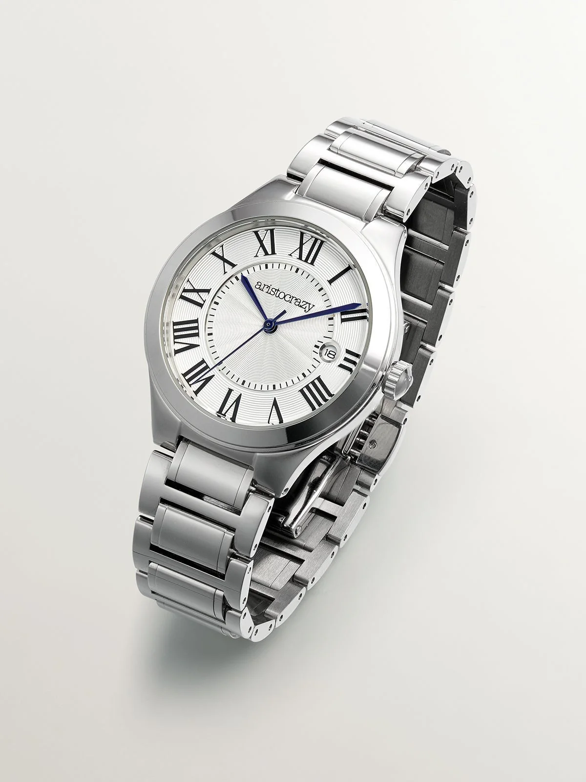 Reloj Bastille con correa de acero y esfera blanca - Image 3