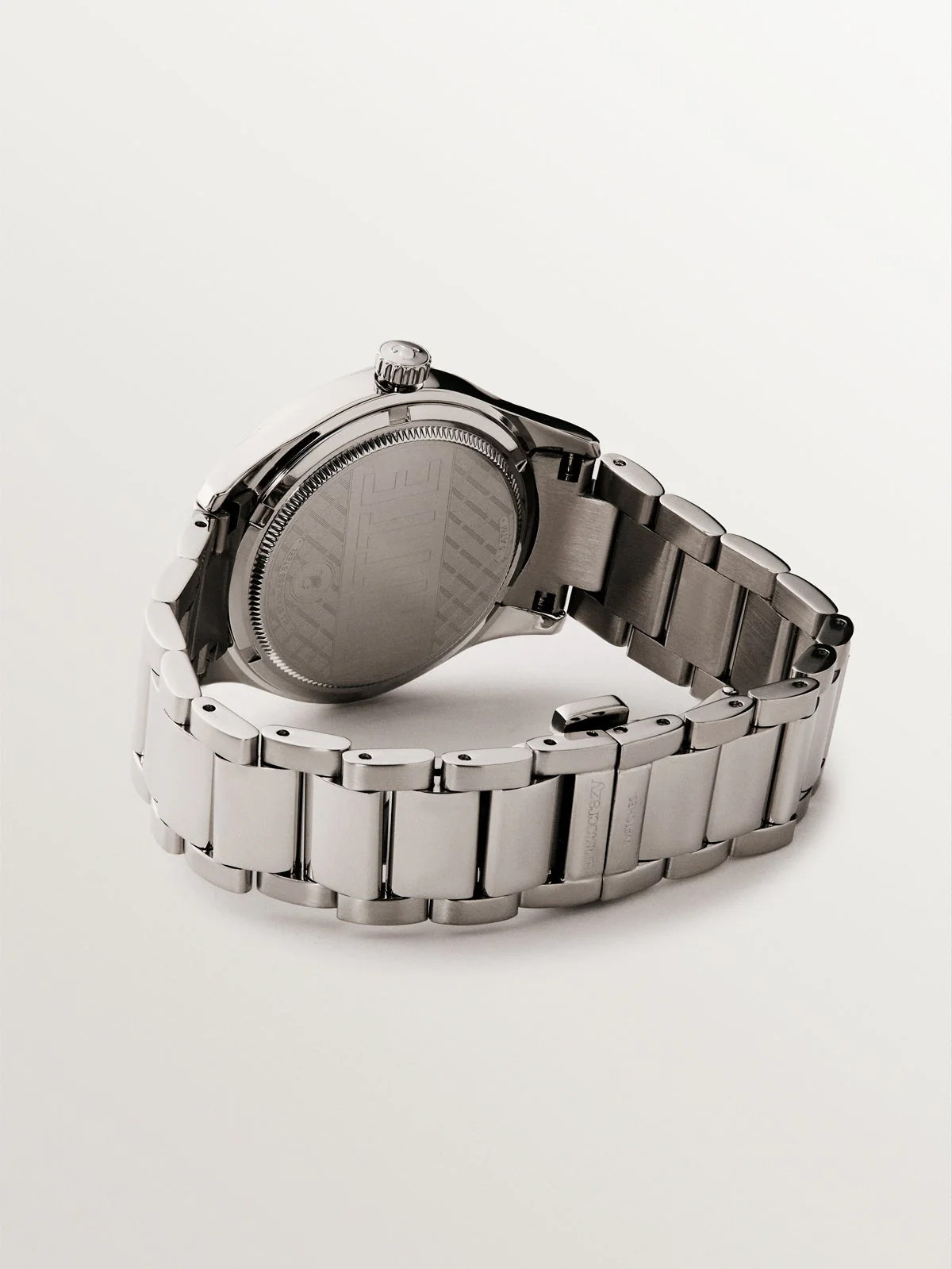 Reloj Mitte con correa de acero gris y esfera azul - Image 5